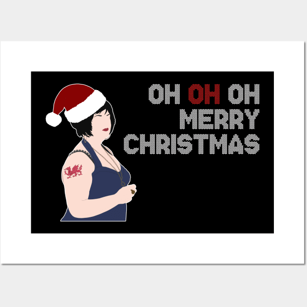 OH OH OH, Merry Christmas Nessa Wall Art by pink + pip